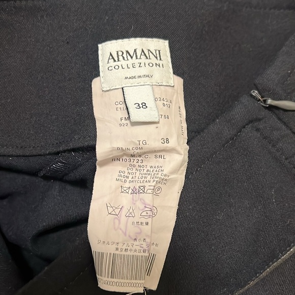 ARMANI COLLEZIONI FAUX WRAP PLEATED SKIRT - Picture 3 of 4